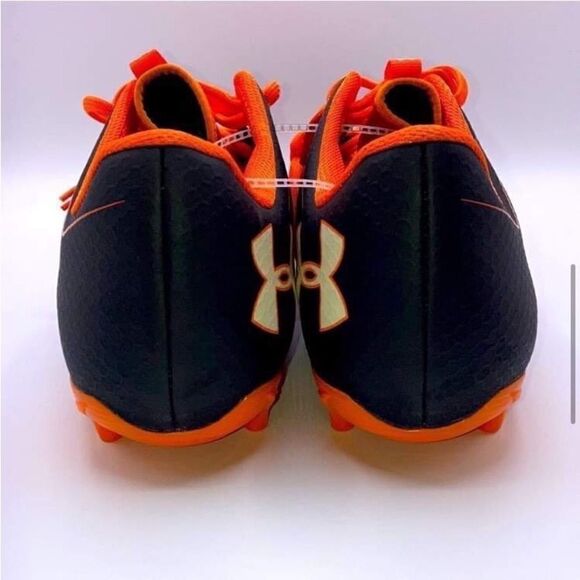 Under Armour Black & Orange Nitro Football Cleats Shoes Sports Size 16 main image 7